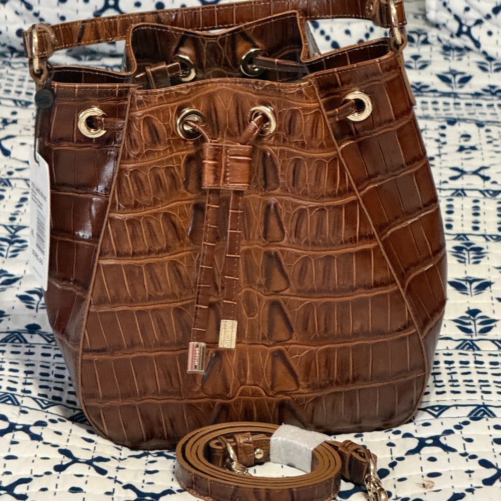 Brahmin Marana Chestnut Bucket Shoulder Bag